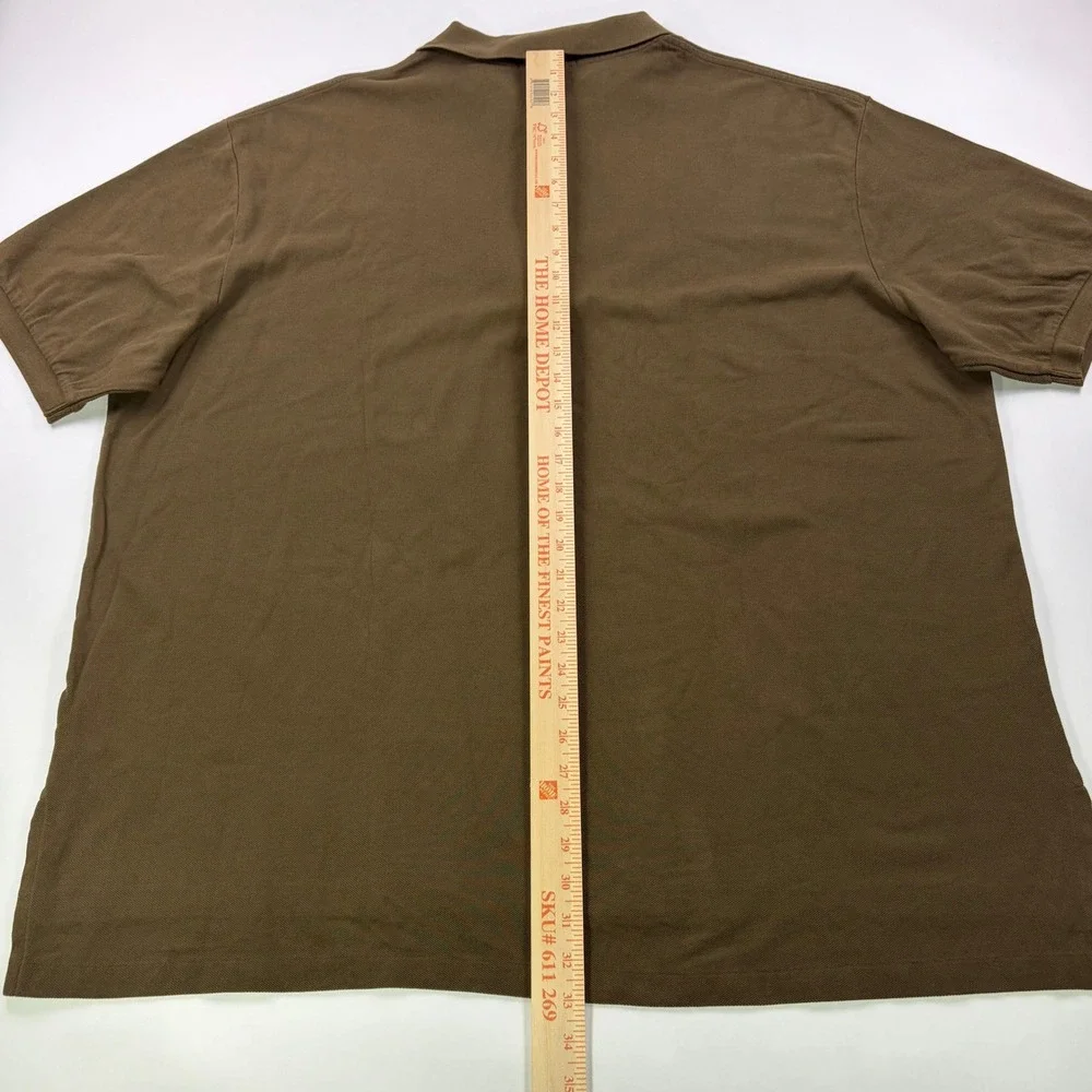 Polo Ralph Lauren The Mesh Shirt Mens 3XB Brown Short Sleeve Big Pony Polo